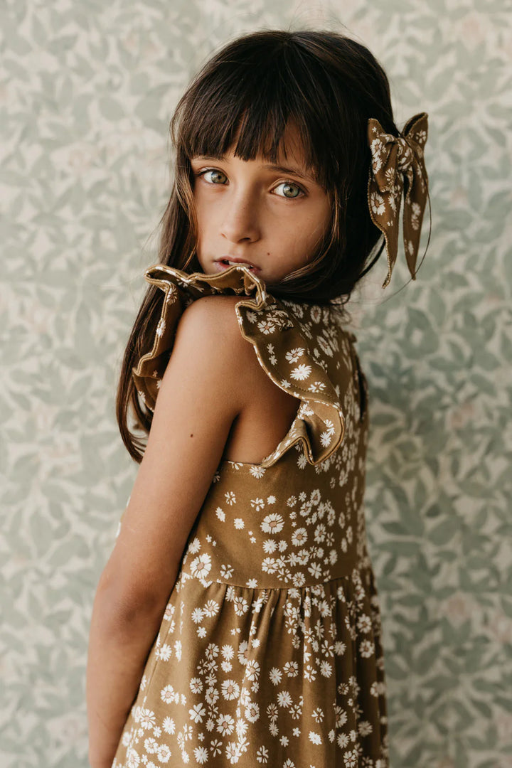 ORGANIC COTTON ADA DRESS - DAISY FLORAL