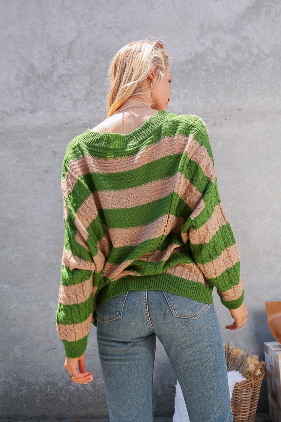 CELIA STRIPED SWEATER