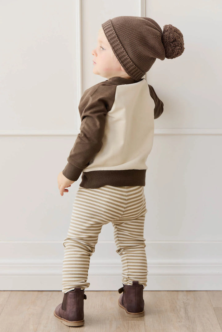 ORGANIC COTTON TAO SWEATSHIRT - CLOUD BOBBIE BEAR