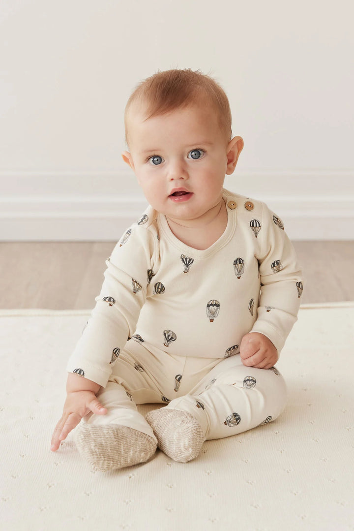 ORGANIC COTTON FERNLEY BODYSUIT - MONTGOLFIERE CLOUD