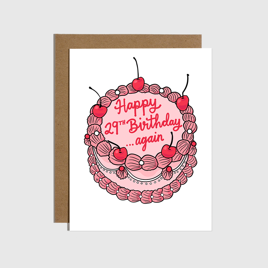 HAPPY 29TH BIRTHDAY AGAIN...CARD