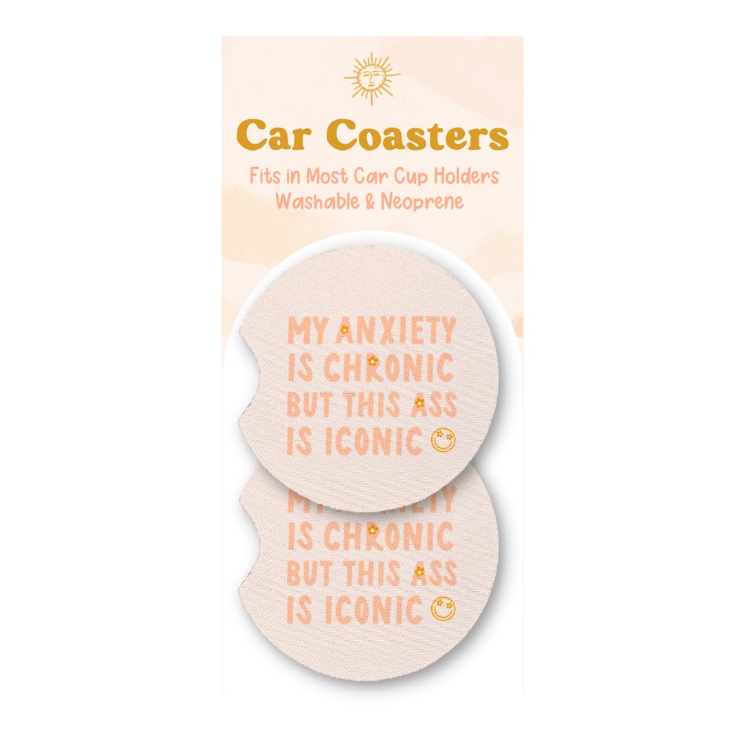MY ANXIETY - CAR COASTERS