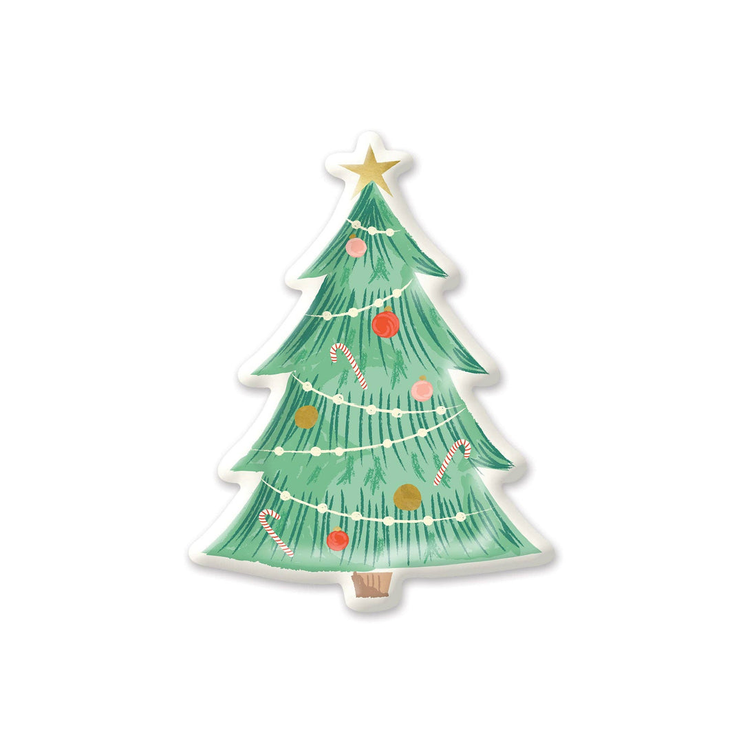 WATERCOLOR TREE PAPER PLATES