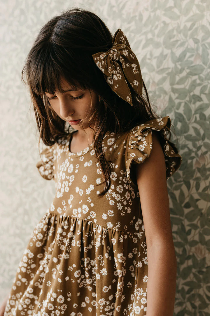 ORGANIC COTTON ADA DRESS - DAISY FLORAL