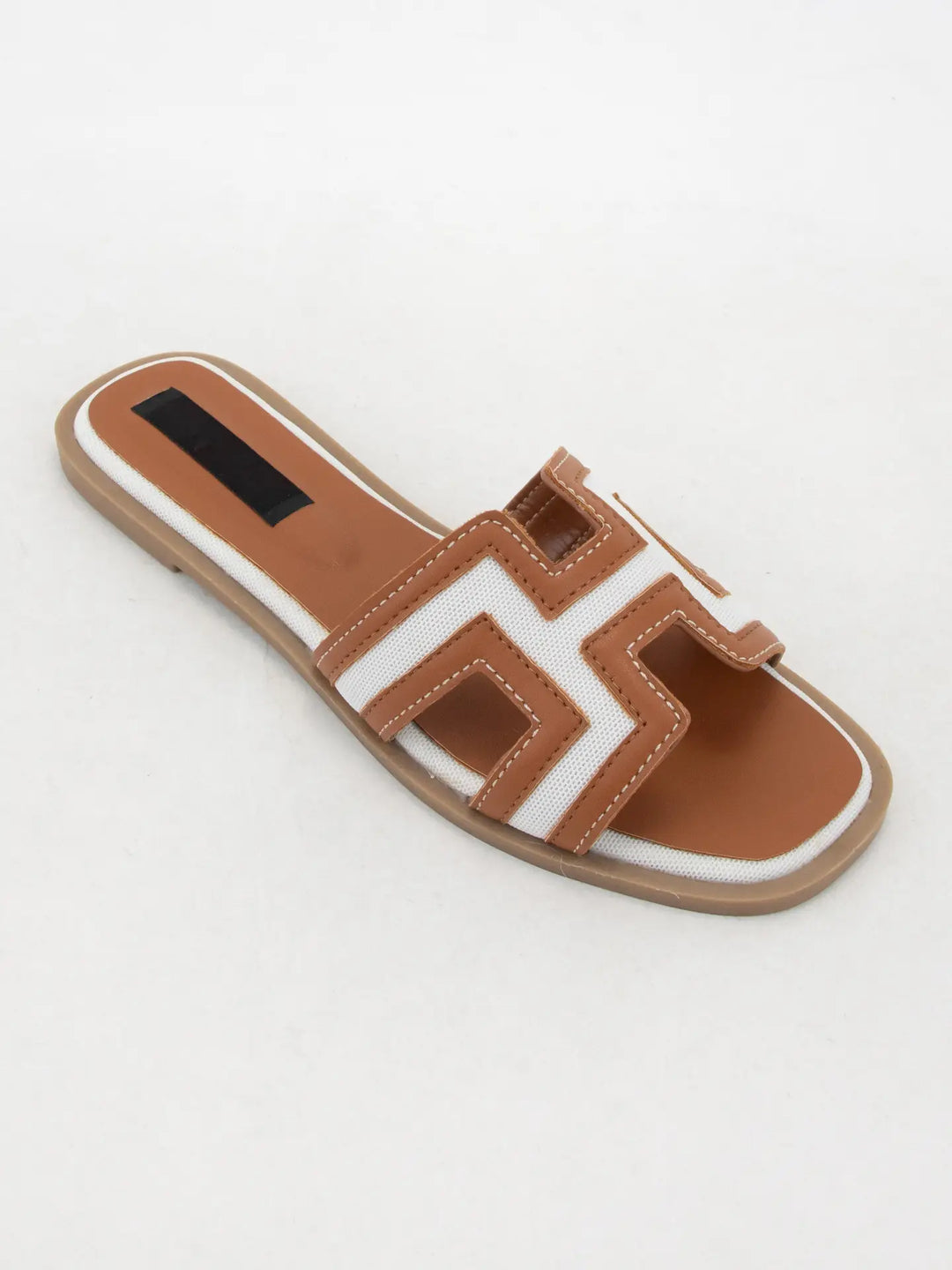 LUKE LEATHER CONTRAST SANDAL