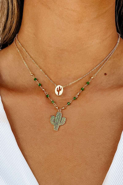 ALWAYS ON POINT LAYERED NECKLACE (GOLD)