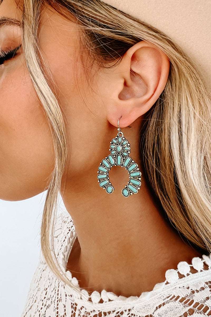 CASH DROP EARRINGS - TURQUOISE