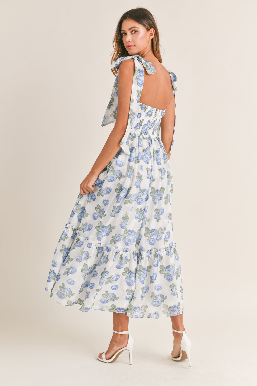 CLAIRE FLORAL MIDI DRESS