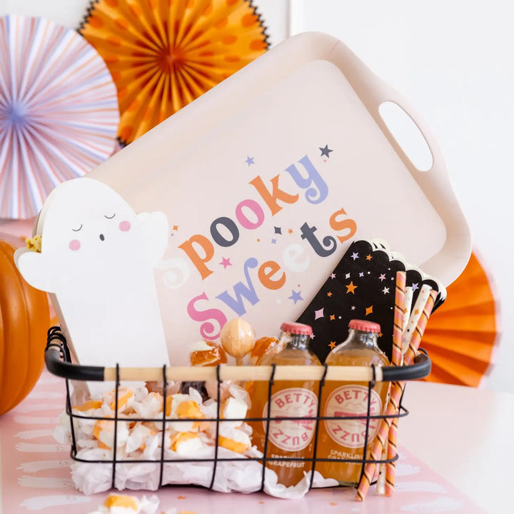 SPOOKY SWEETS REUSABLE BAMBOO TRAY