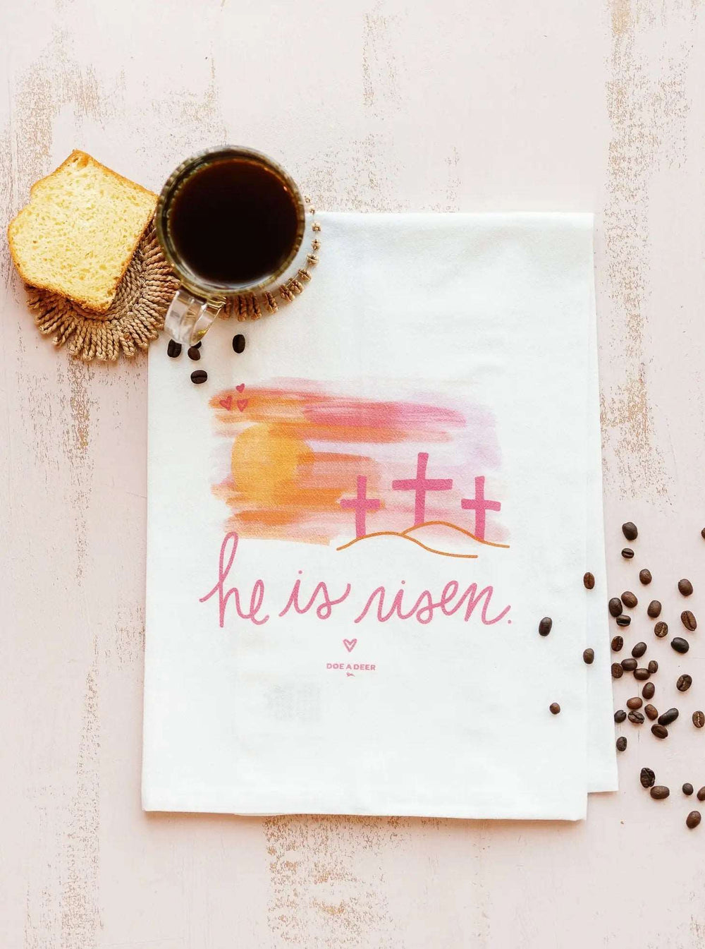 HE IS RISEN - FLOUR SACK TOWEL