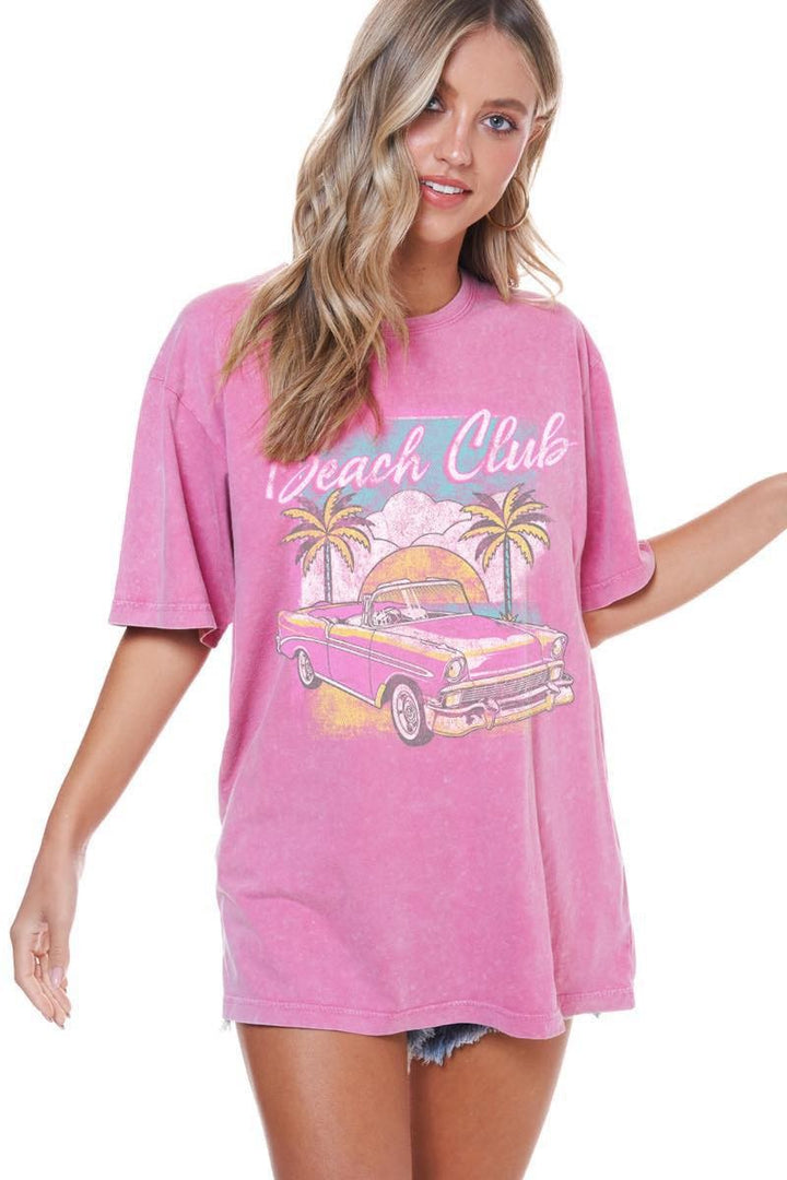 BEACH CLUB VINTAGE GRAPHIC TEE