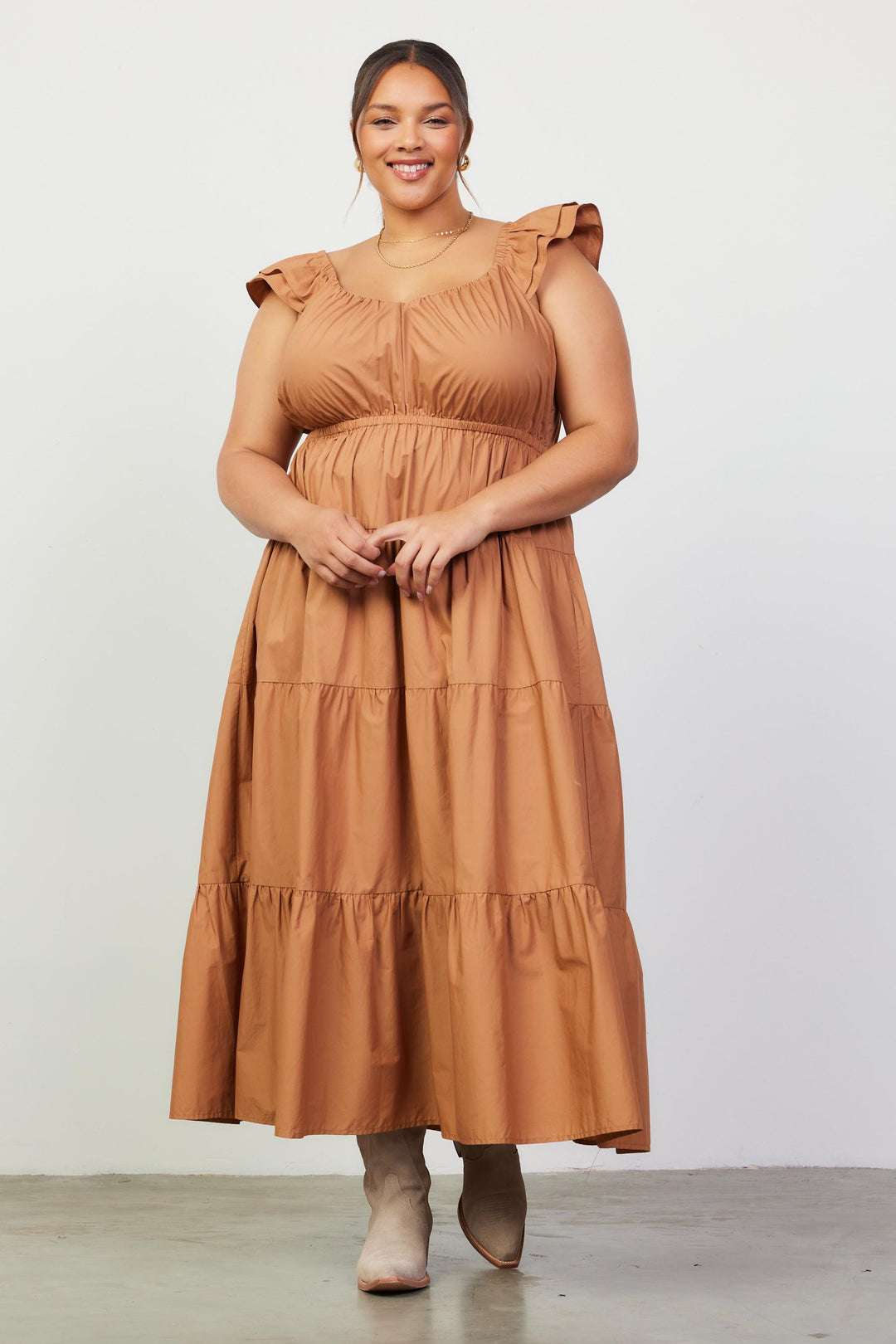 FIONA POPLIN MAXI DRESS Brinisity FIONA POPLIN MAXI DRESS Brinisity