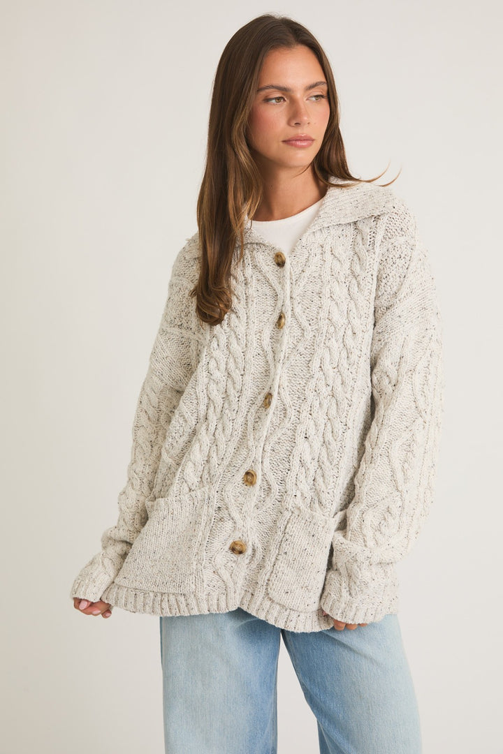 COFFEE RUN KNIT CARDIGAN