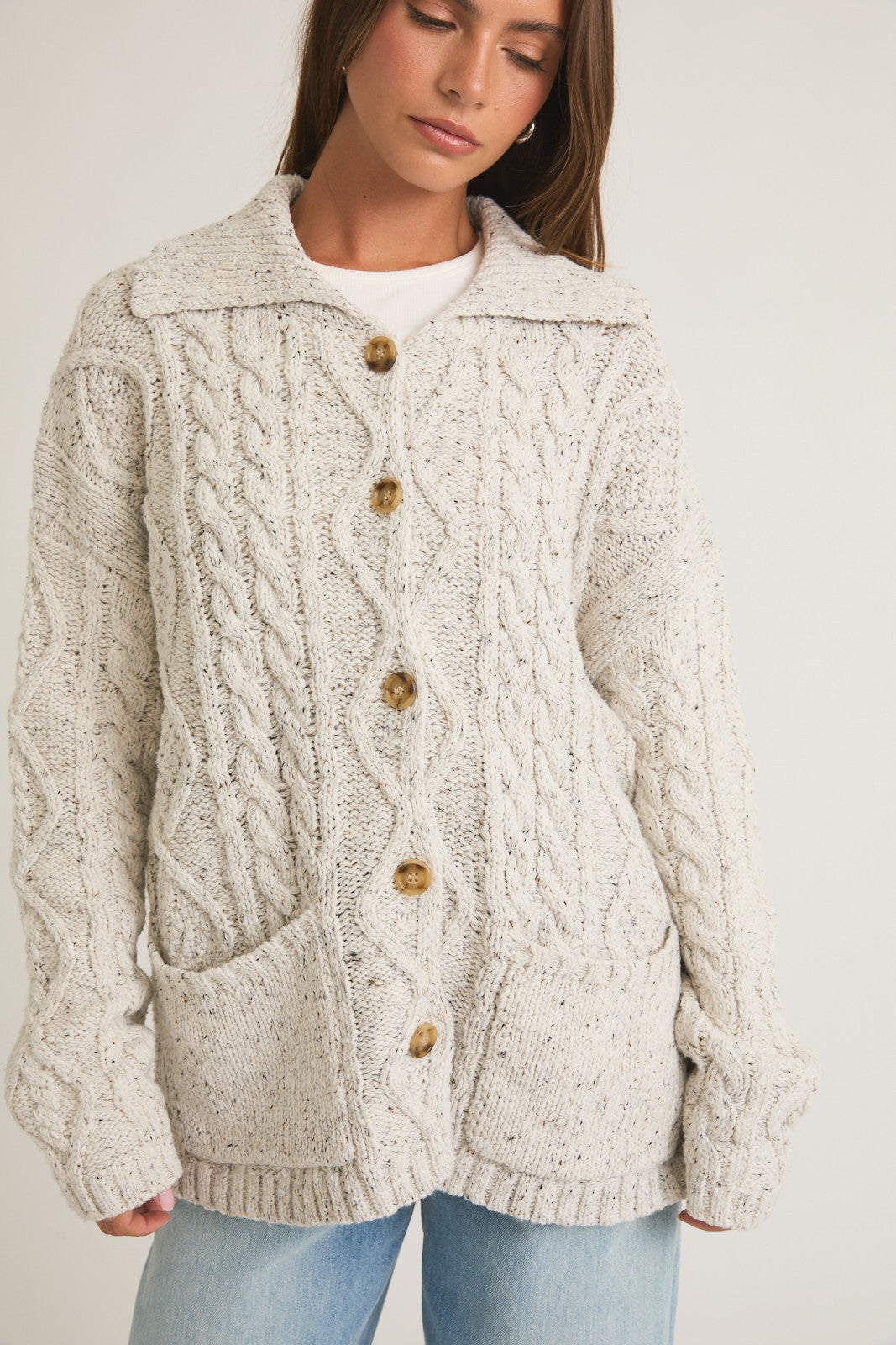 COFFEE RUN KNIT CARDIGAN