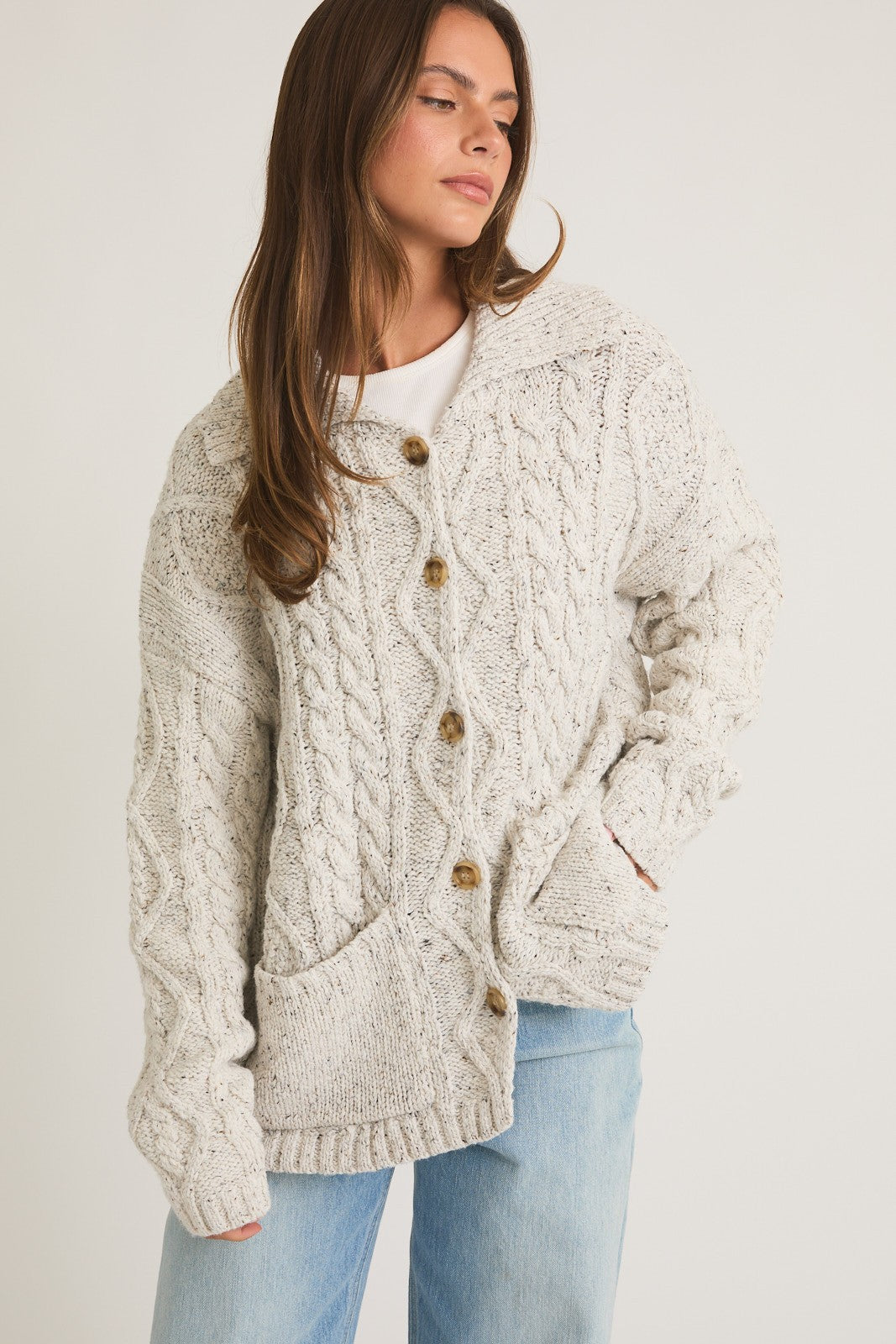 COFFEE RUN KNIT CARDIGAN