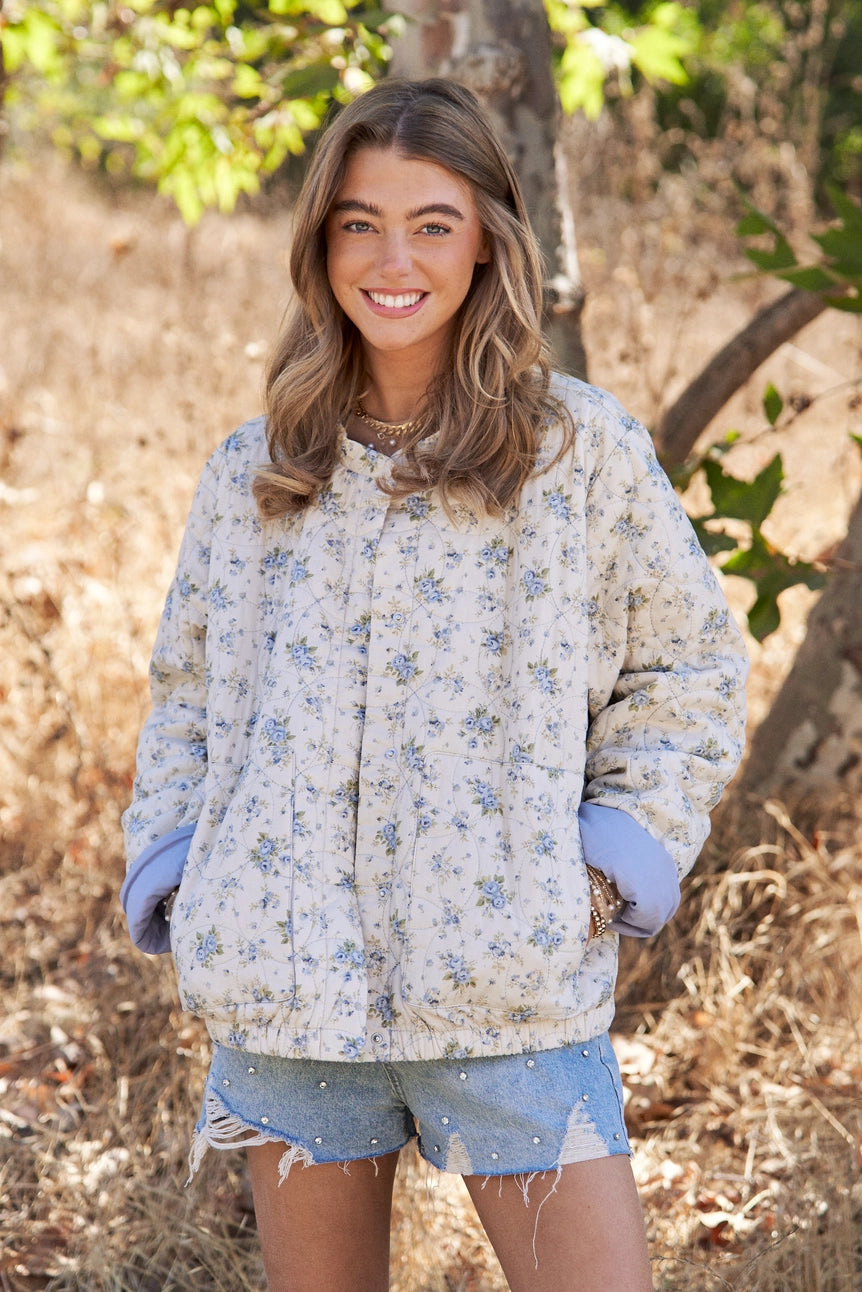 CLOUD CHASER FLORAL QUILTED JACKET