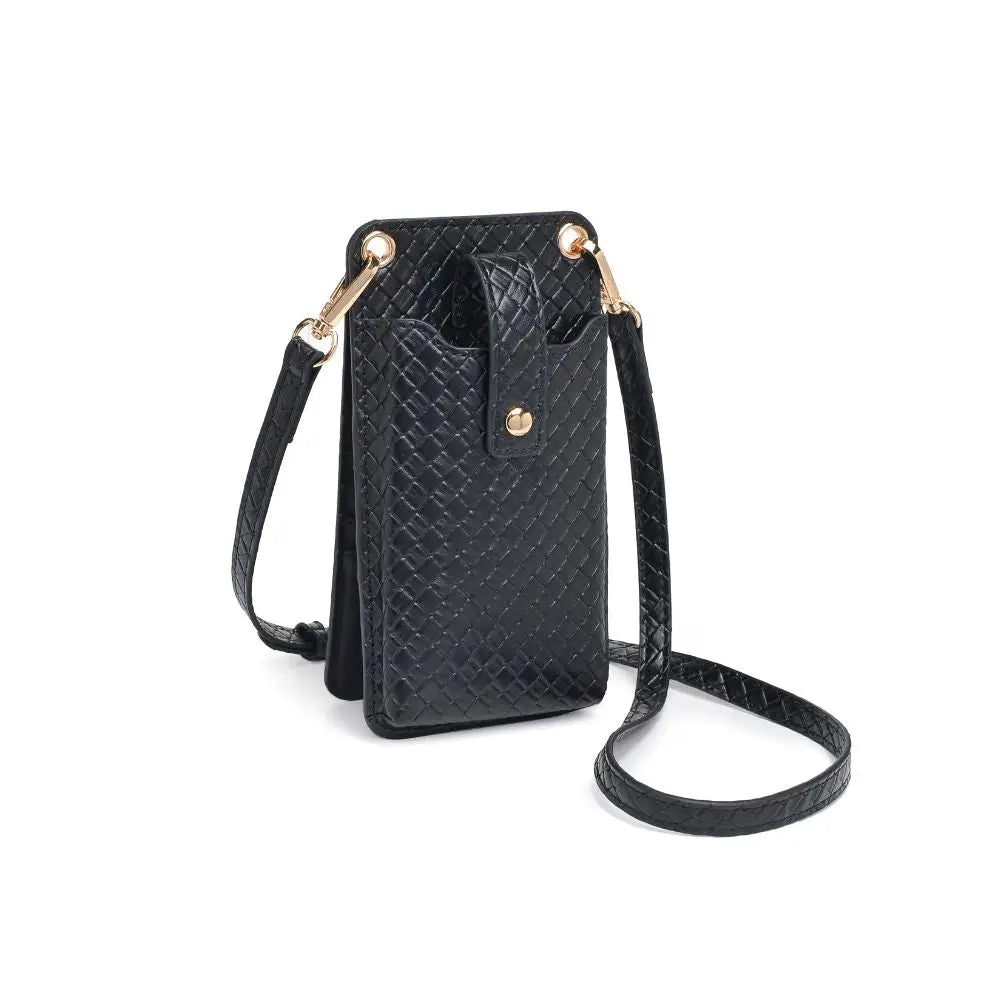 CLAIRE WOVEN CELL PHONE CROSSBODY
