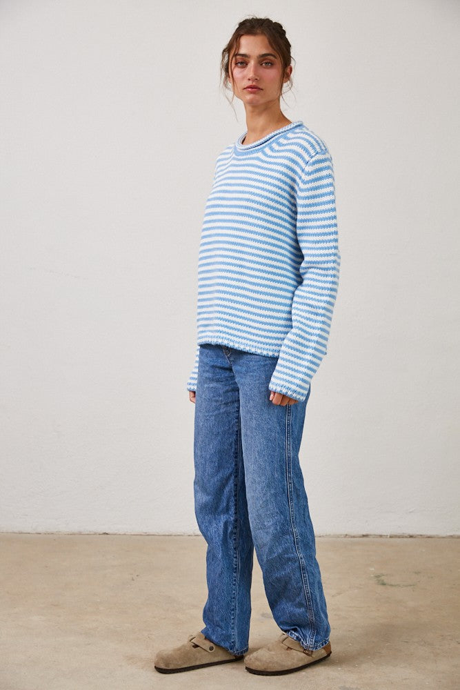 Blue Skies Stripe Sweater