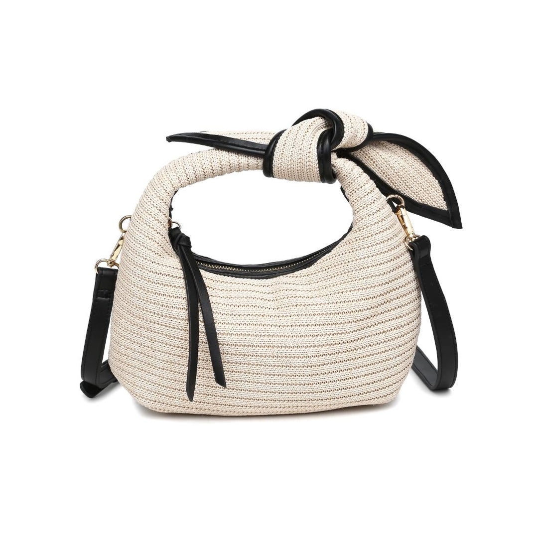 PALOMA KNOT STRAW CROSSBODY