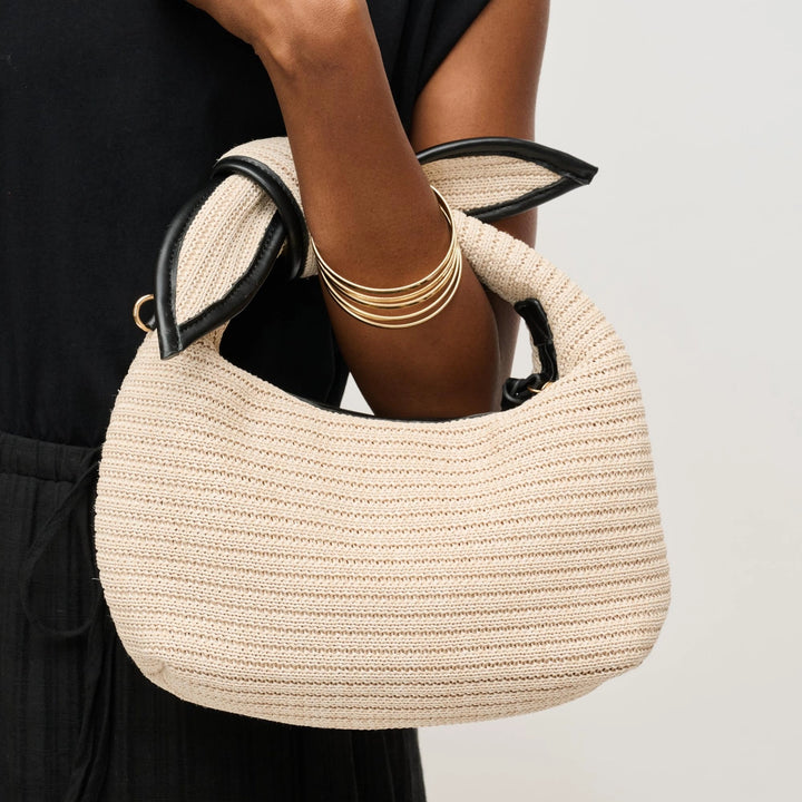 PALOMA KNOT STRAW CROSSBODY