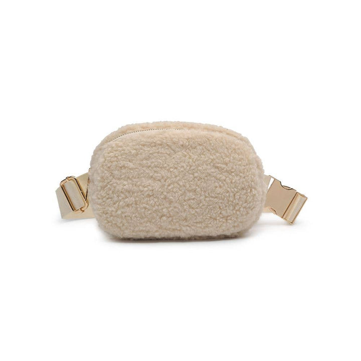 SHERRY SHERPA SHEARLING BELT BAG - IVORY