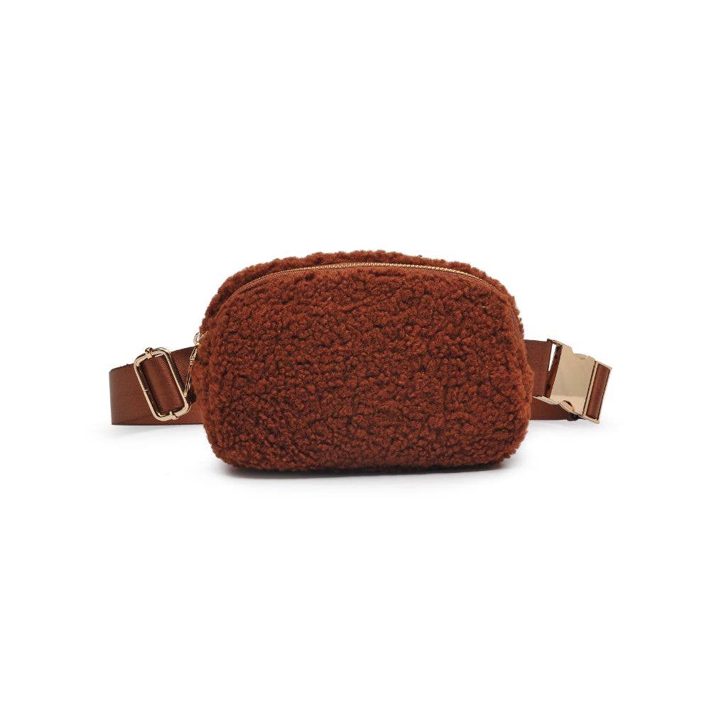 SHERRY SHERPA SHEARLING BELT BAG - IVORY