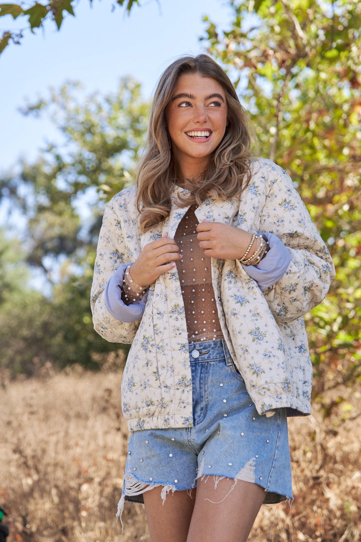 CLOUD CHASER FLORAL QUILTED JACKET