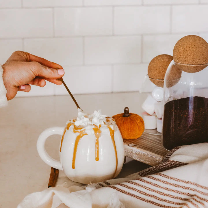 CREAM PUMPKIN COFFEE MUG