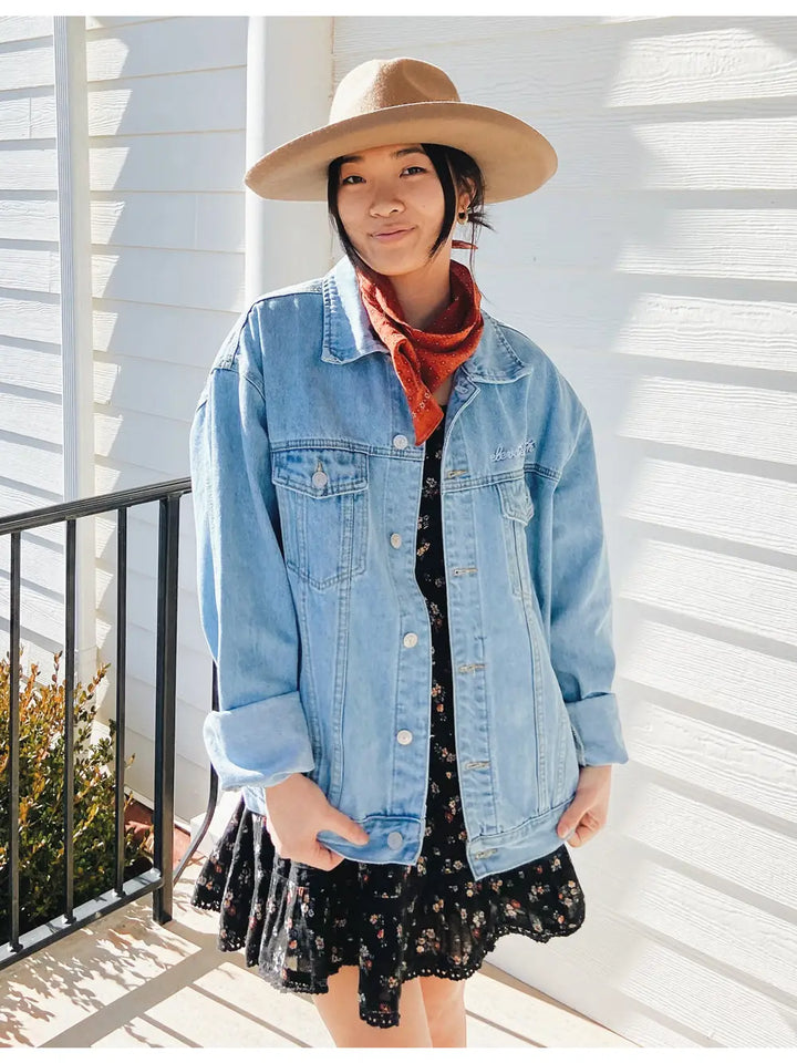 WHAT A FRIEND IN JESUS DENIM JACKET