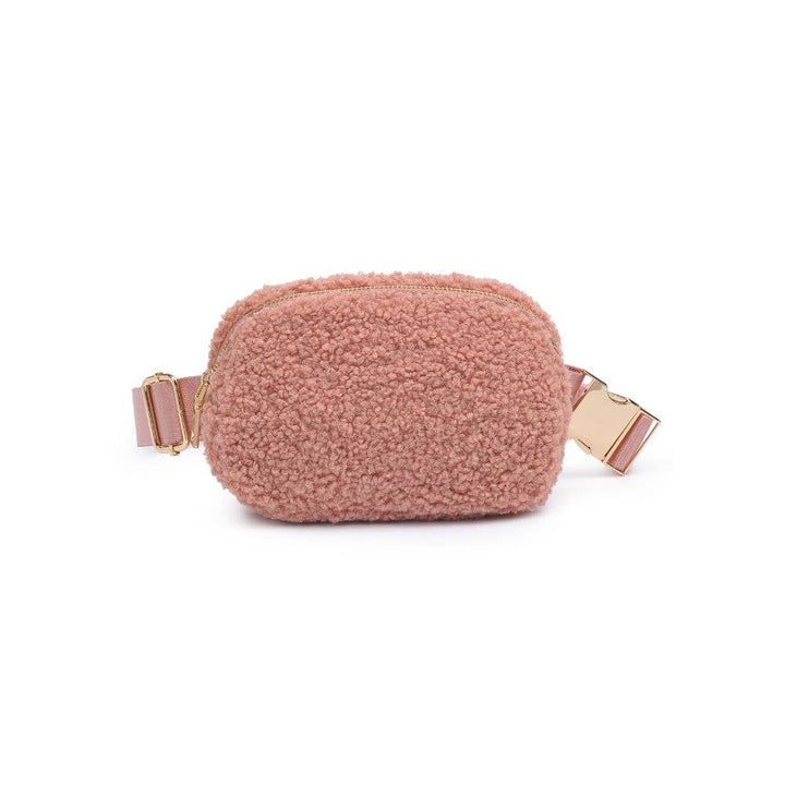 SHERRY SHERPA SHEARLING BELT BAG - IVORY