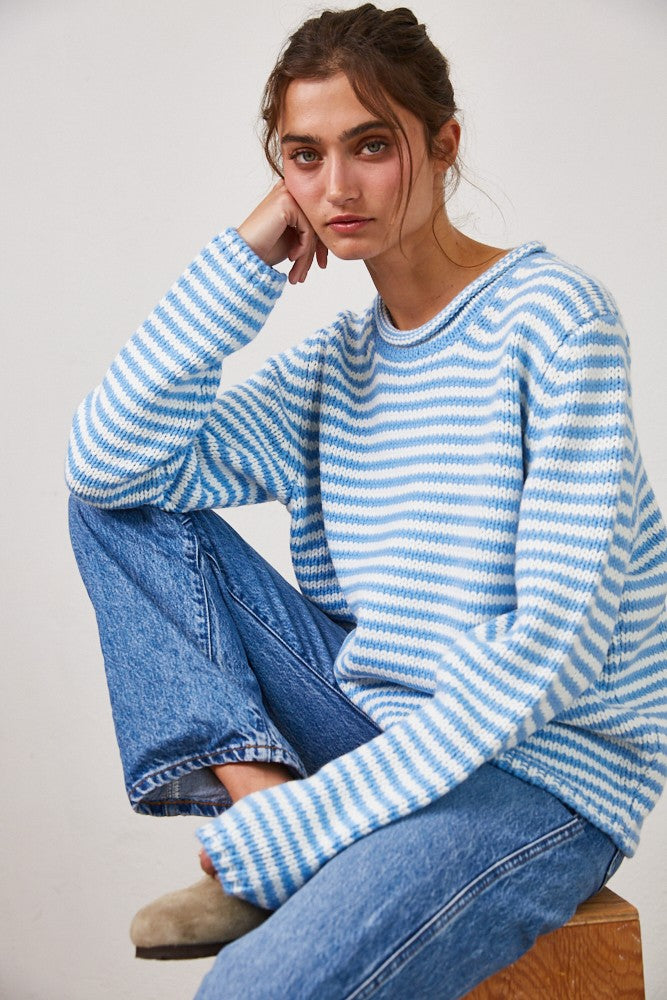 Blue Skies Stripe Sweater