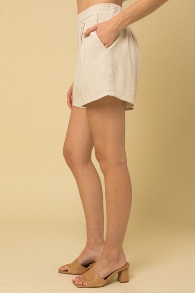 BY THE SEA LINEN SHORTS