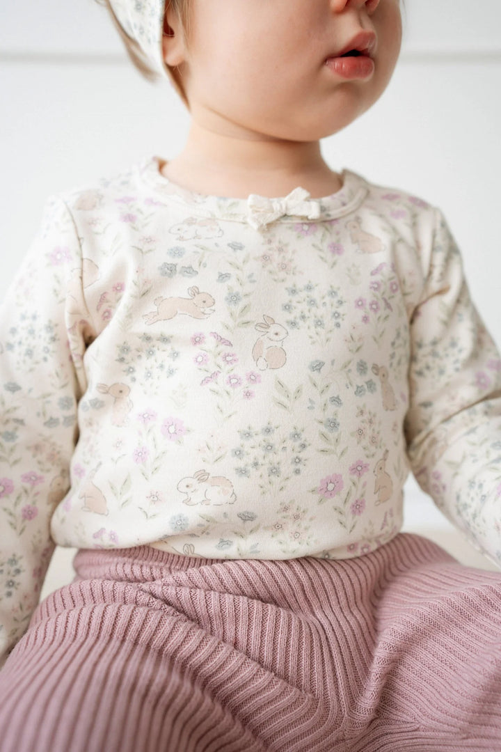 ORGANIC COTTON LONG SLEEVE BODYSUIT - PENNY'S EGG HUNT