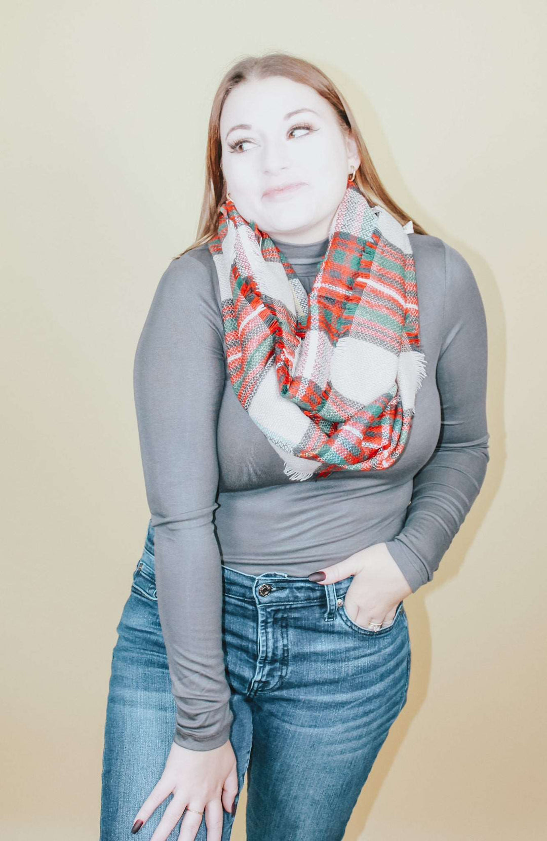 CHELL PLAID SCARF