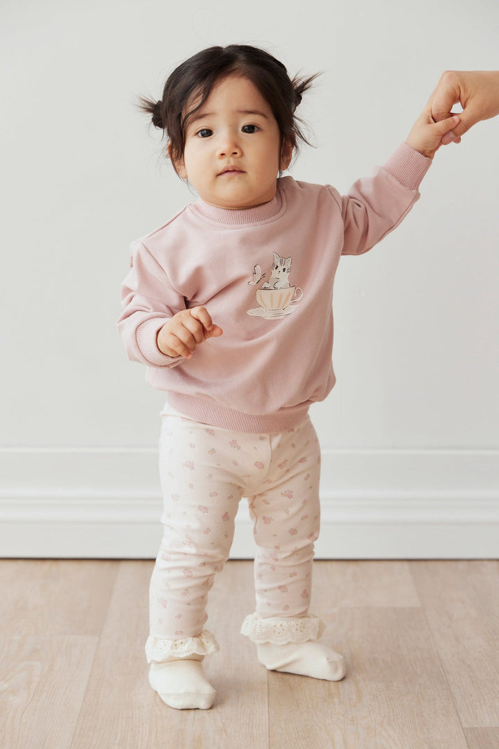 ORGANIC COTTON AUBREY SWEATSHIRT - SHELL PINK