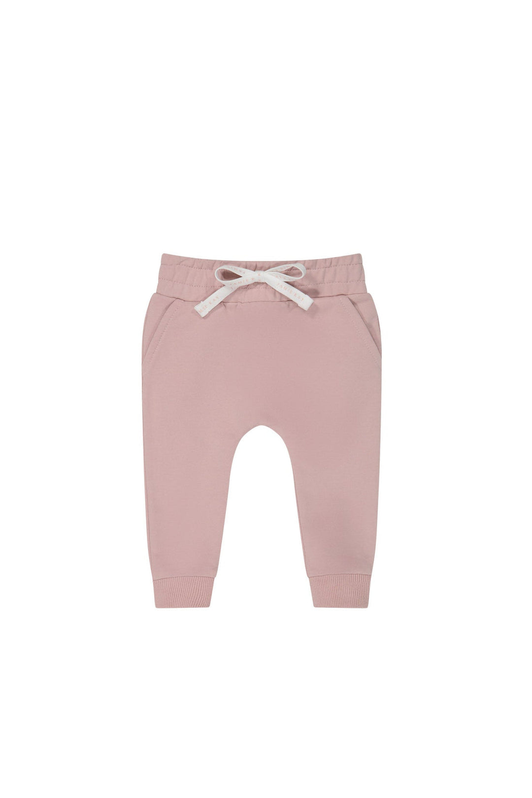 ORGANIC COTTON MORGAN TRACK PANT - POWDER PINK