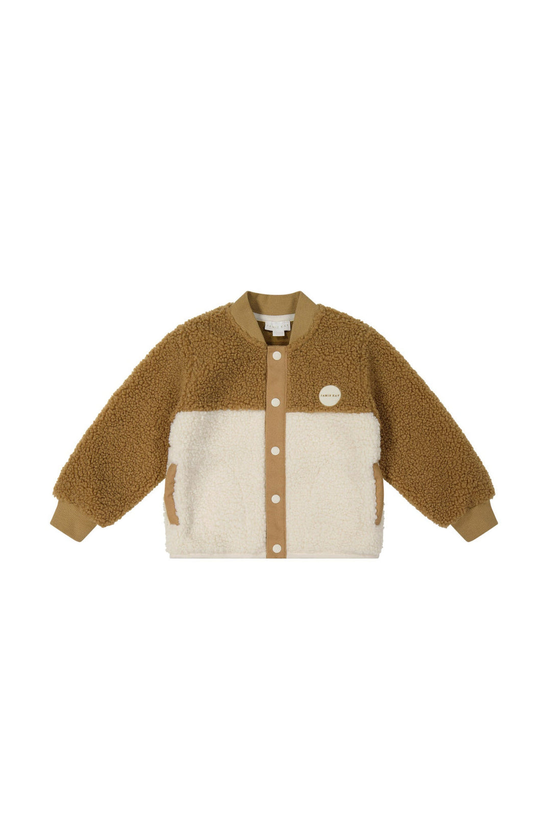 PERRY SHERPA JACKET - NATURAL/BUCKWHEAT