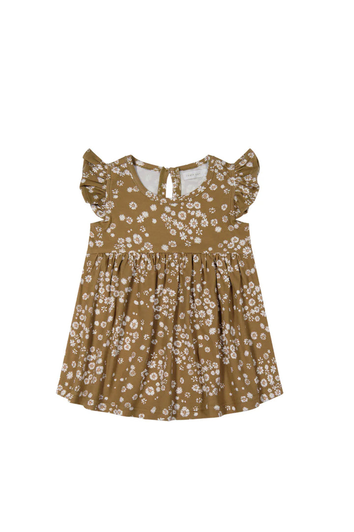 ORGANIC COTTON ADA DRESS - DAISY FLORAL