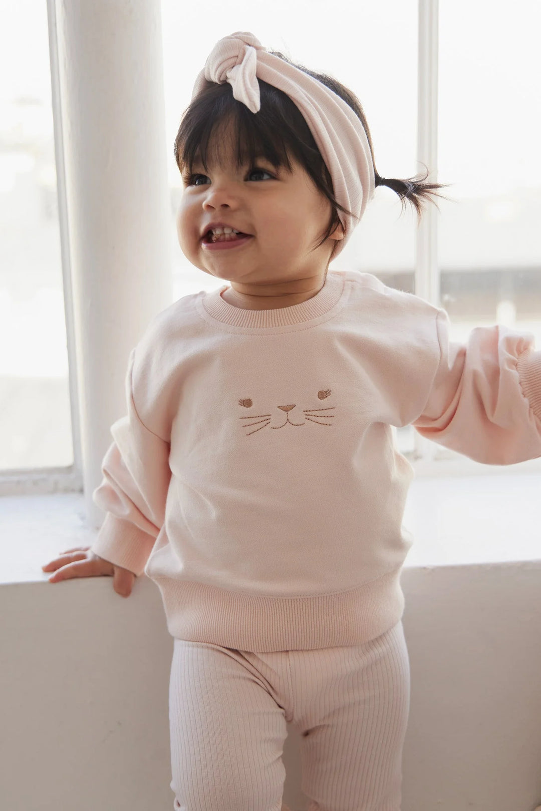 ORGANIC COTTON PENNY SWEAT - BALLET PINK