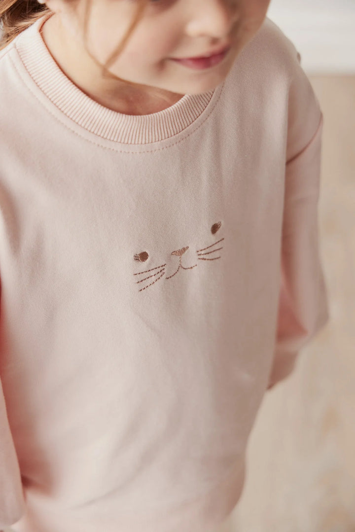 ORGANIC COTTON PENNY SWEAT - BALLET PINK