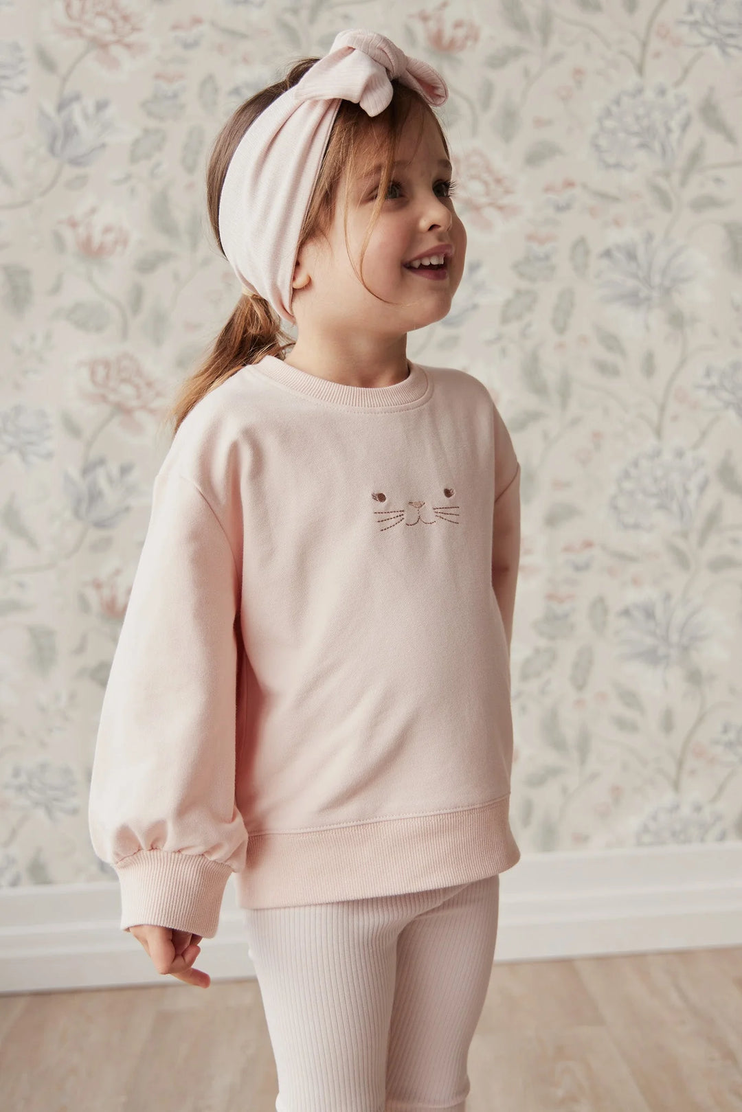 ORGANIC COTTON PENNY SWEAT - BALLET PINK