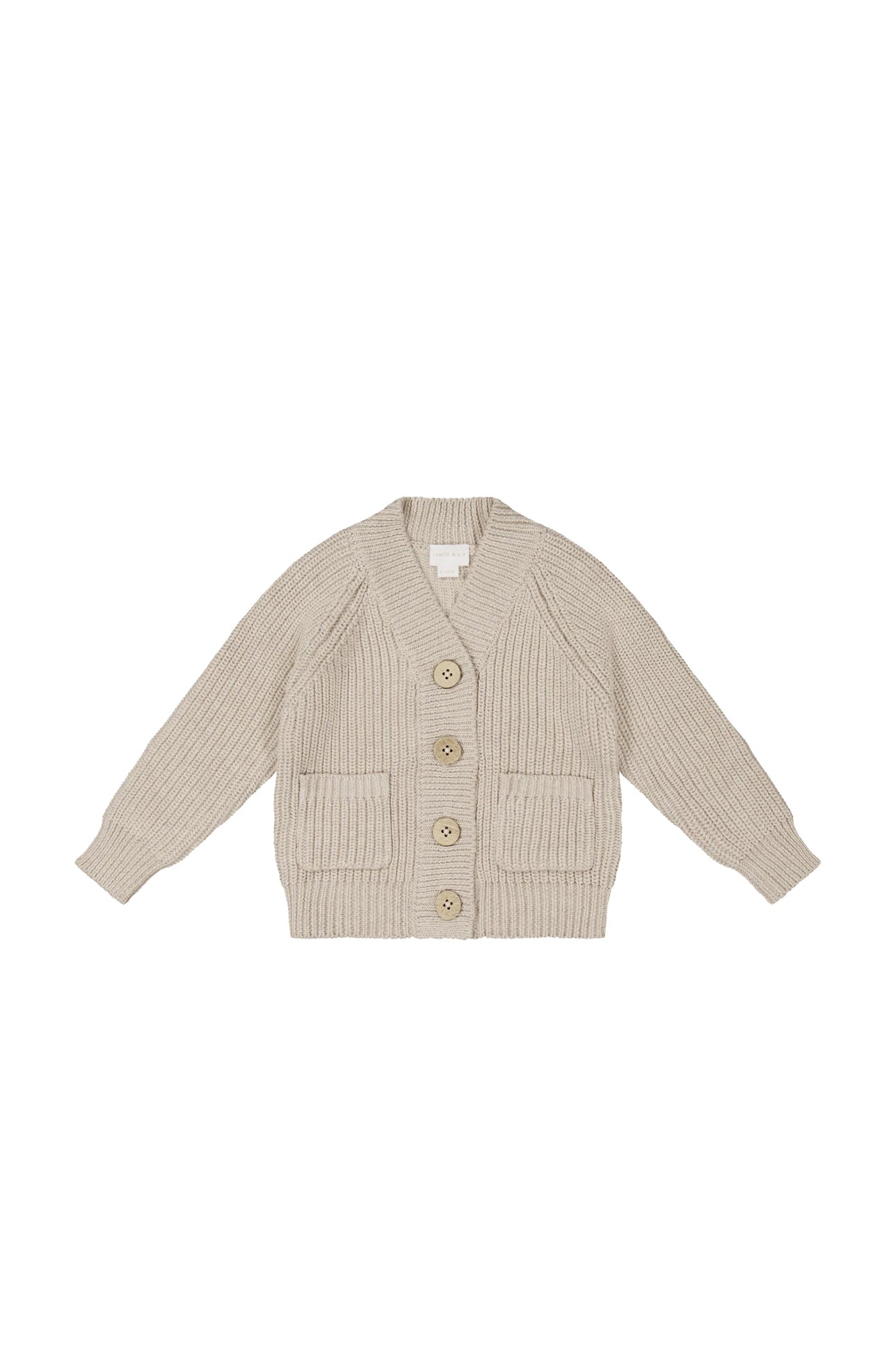 ARTY KNITTED CARDIGAN - OAT MARLE
