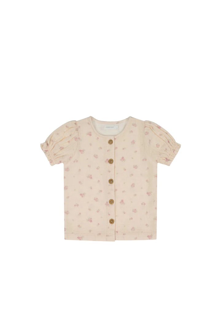 ORGANIC COTTON MUSLIN CELINE TOP - IRINIA SHELL