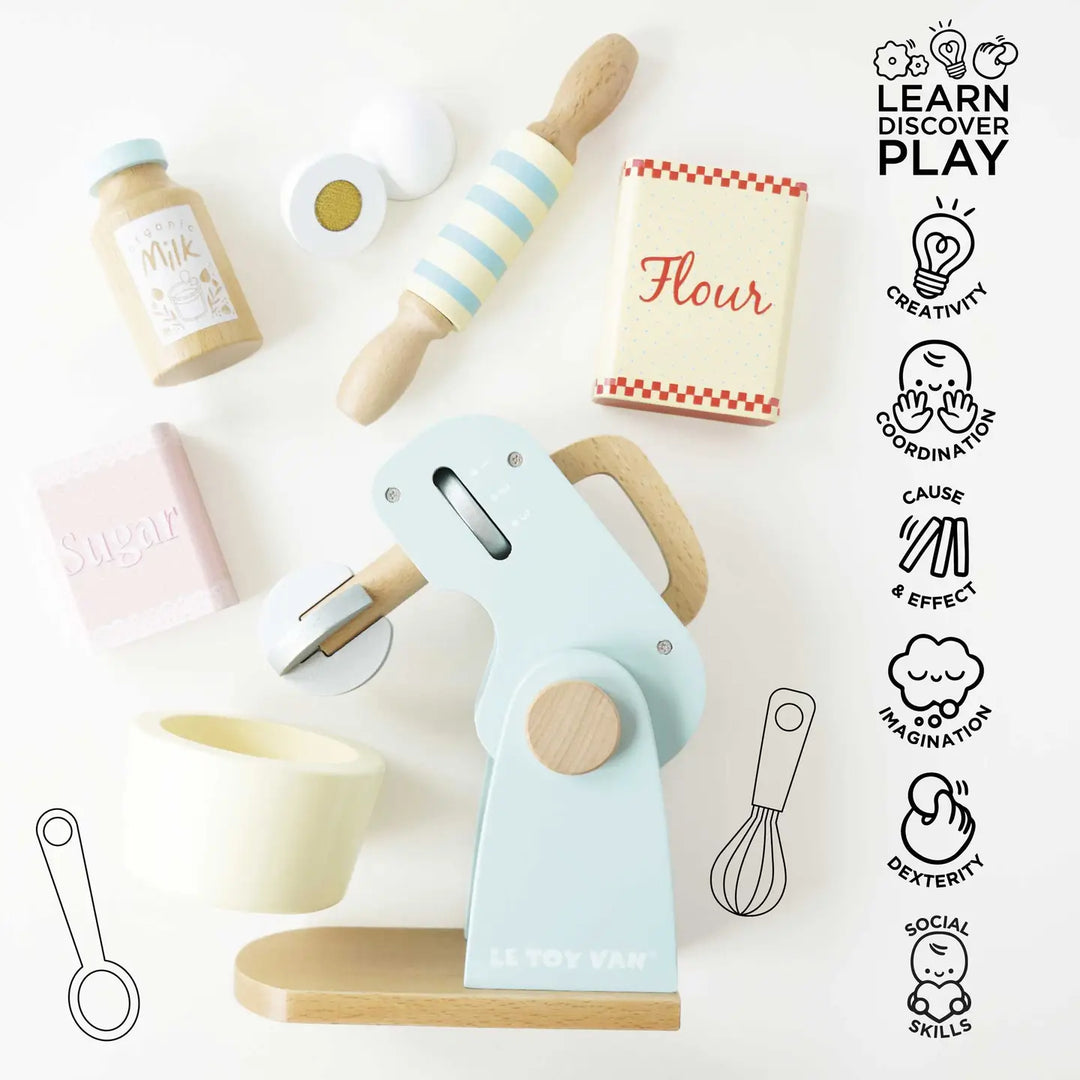 LE TOY VAN BAKERS MIXER SET & ACCESSORIES