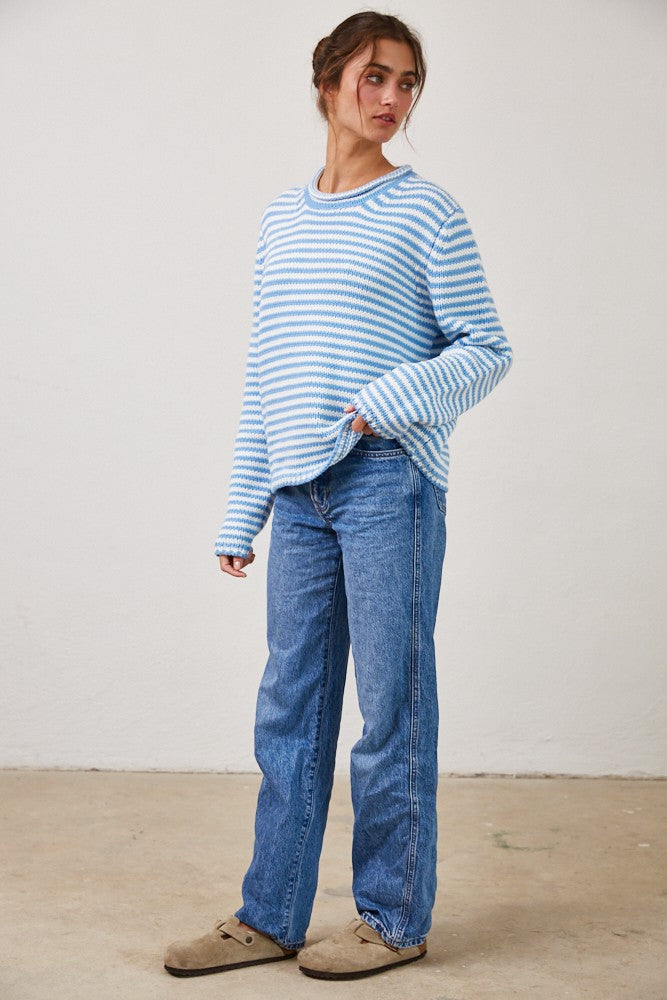 Blue Skies Stripe Sweater