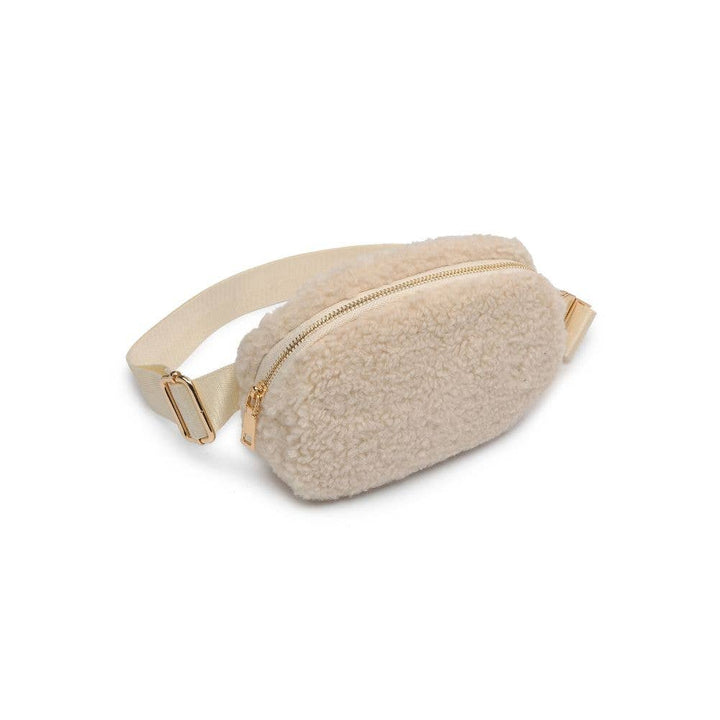 SHERRY SHERPA SHEARLING BELT BAG - IVORY