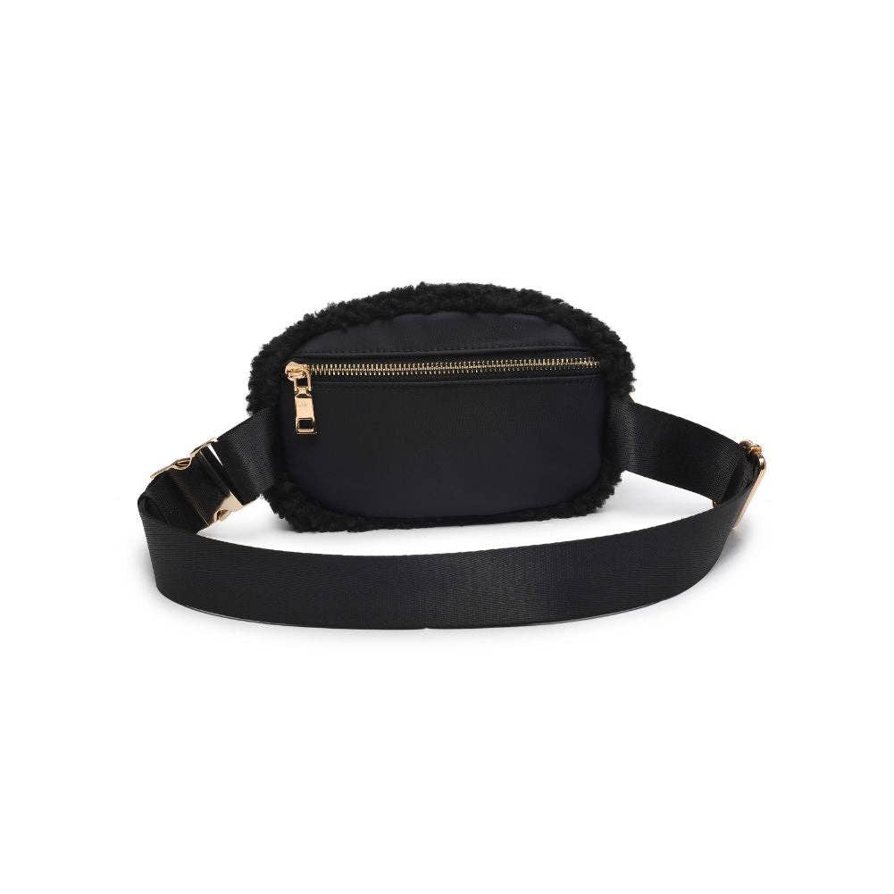 SHERRY SHERPA SHEARLING BELT BAG - IVORY