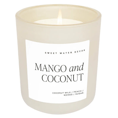 MANGO AND COCONUT 15OZ SOY CANDLE