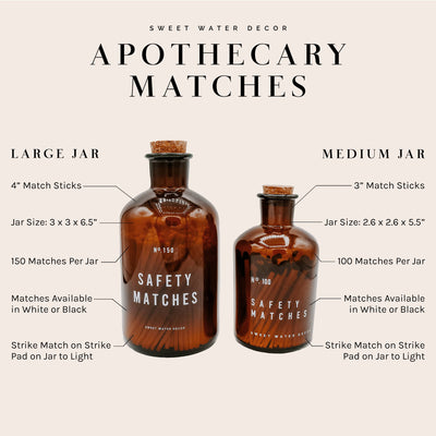 LARGE APOTHECARY SAFETY MATCHES