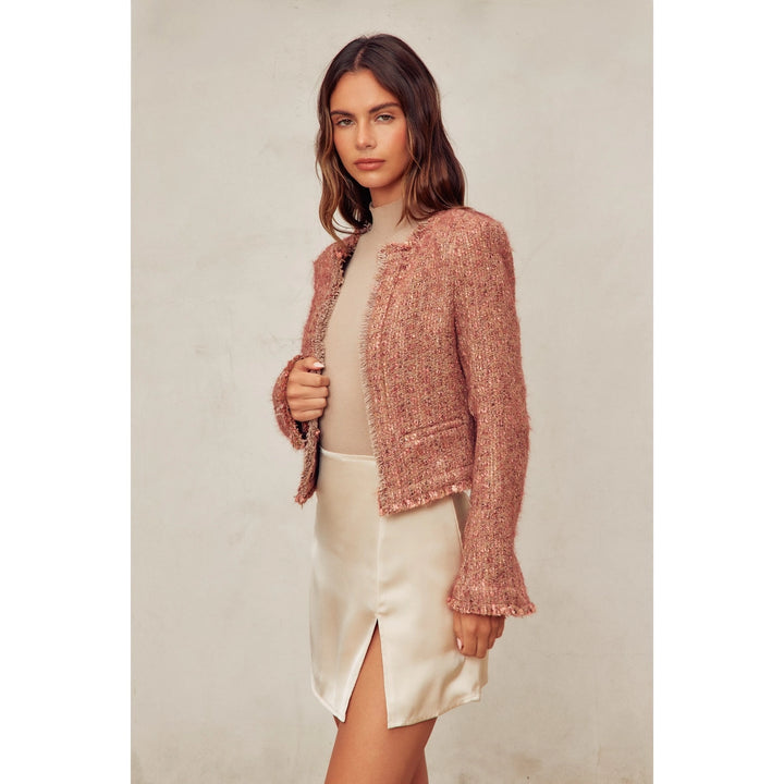 BLAIR OPEN FRONT KNIT BLAZER